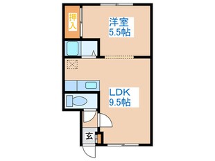 コーポみづほの物件間取画像